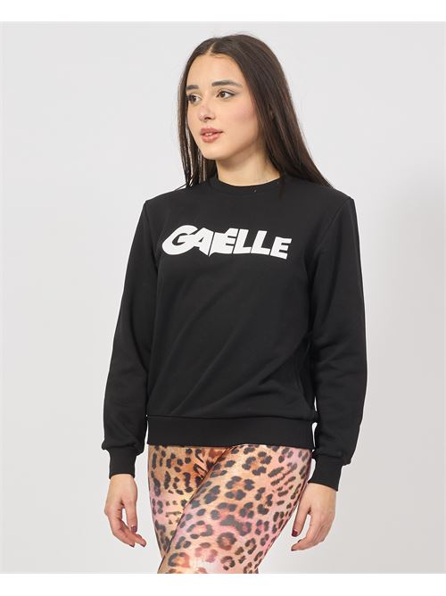 Felpa donna Gaelle Paris con logo frontale GAELLE PARIS | GAABW04300NE01